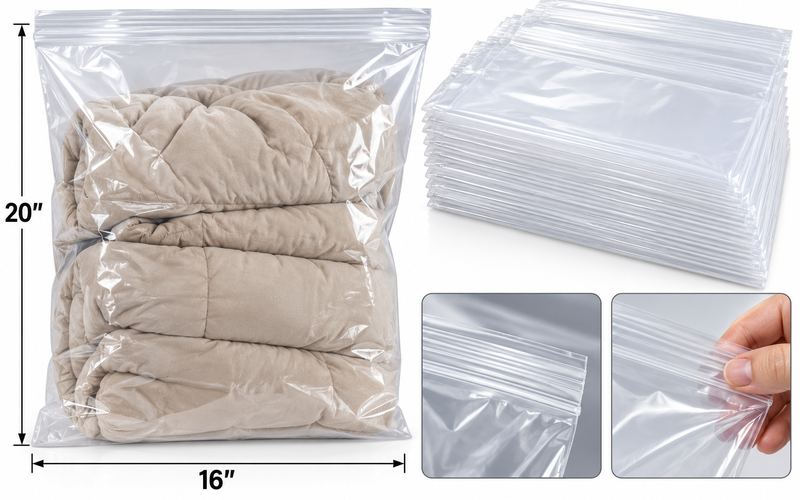Large 5 mil zip bags (20-pack)